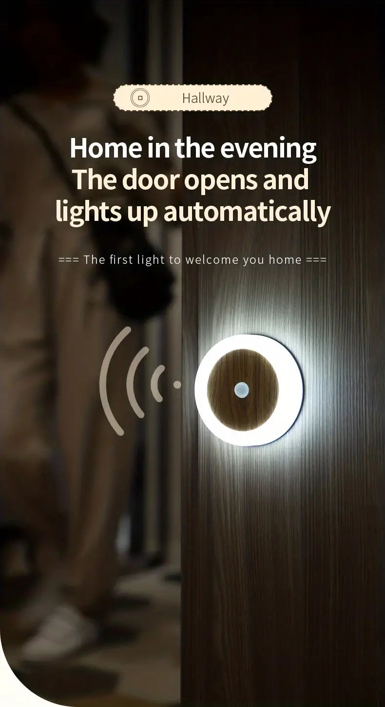 1pc PIR Motion Sensor LED Wardrobe Night Light