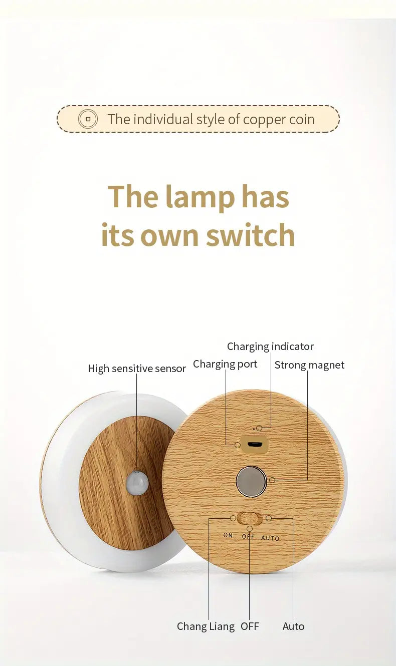 1pc PIR Motion Sensor LED Wardrobe Night Light