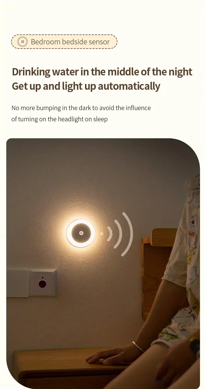 1pc PIR Motion Sensor LED Wardrobe Night Light