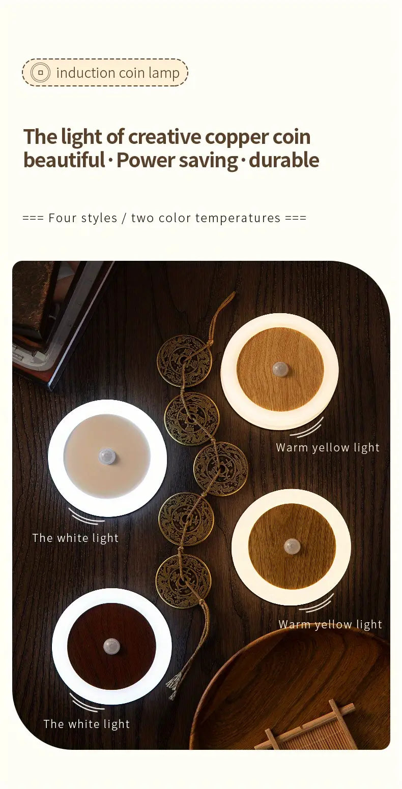 1pc PIR Motion Sensor LED Wardrobe Night Light
