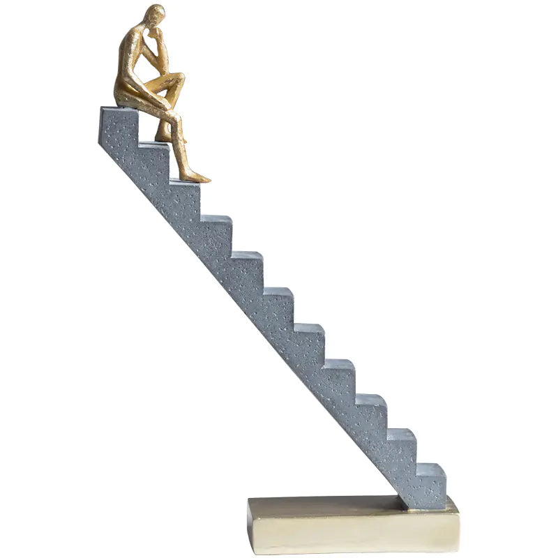 Nordic Luxury Style Abstract Stair Person Decorative Piece