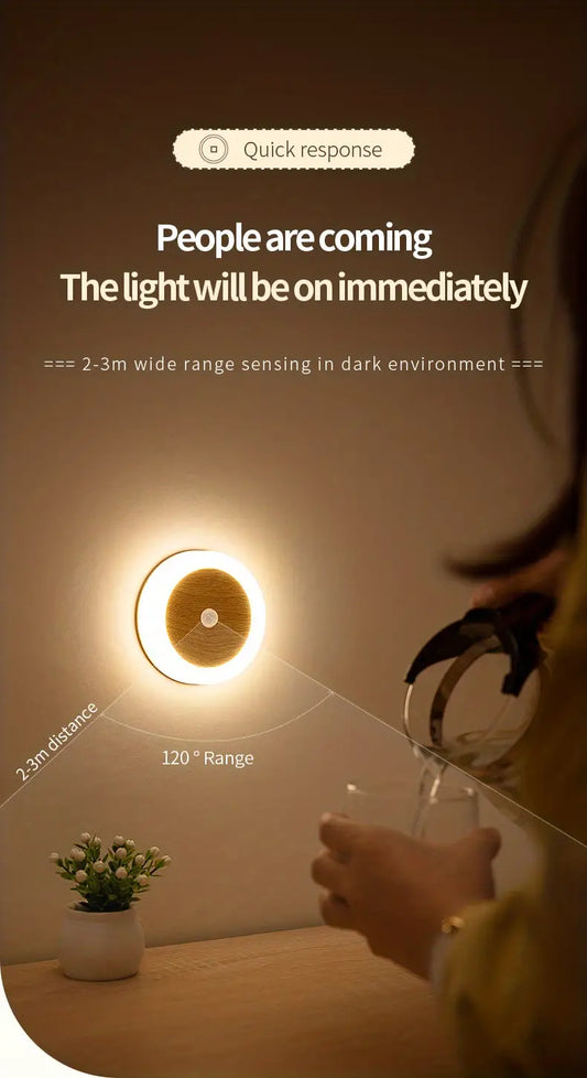 1pc PIR Motion Sensor LED Wardrobe Night Light