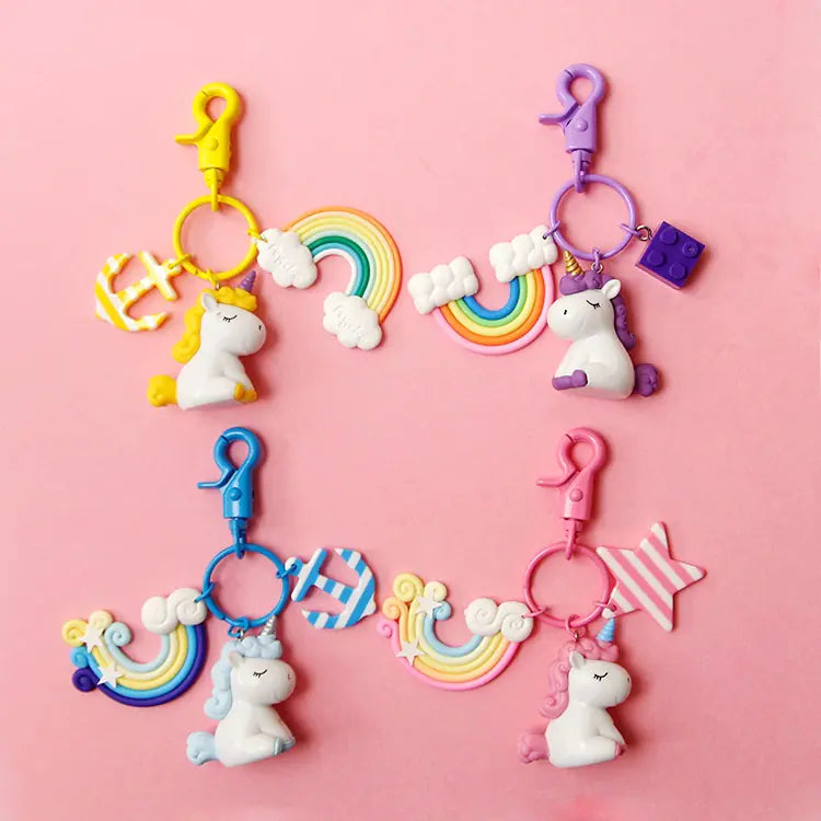 Unicorn Plush Keychain Pendant for Bags and Accessories