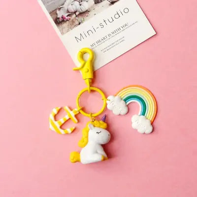 Unicorn Plush Keychain Pendant for Bags and Accessories