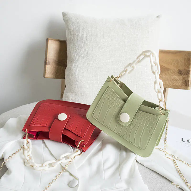 Women's Stone Pattern Underarm Shoulder Messenger Bags