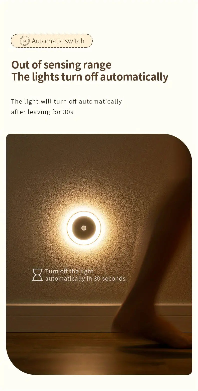 1pc PIR Motion Sensor LED Wardrobe Night Light