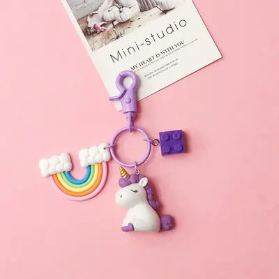 Unicorn Plush Keychain Pendant for Bags and Accessories