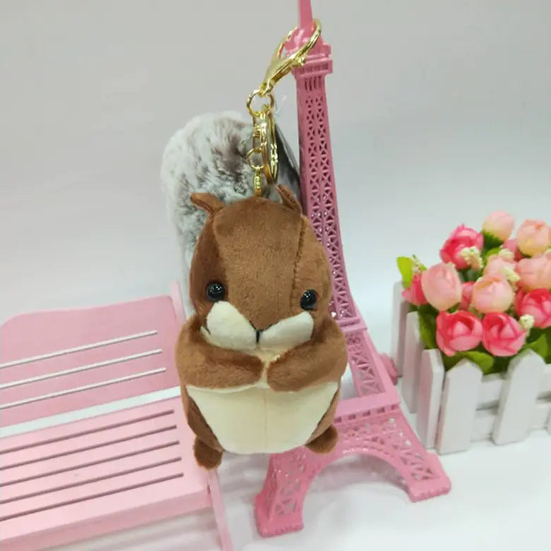Fashionable Squirrel Keychain Pendant for Bags & Gifts
