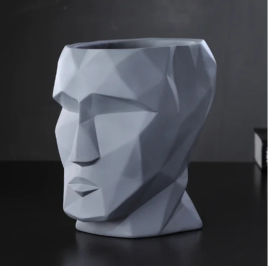 Nordic Modern Creative Face Vase Ceramic Decoration