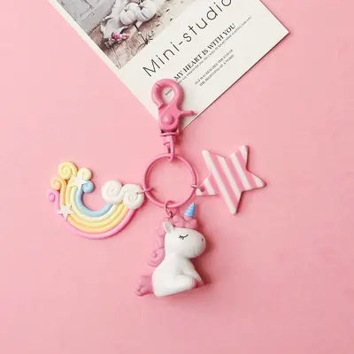 Unicorn Plush Keychain Pendant for Bags and Accessories