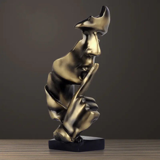 Modern Minimalist Silent Gold Ornament for Home Decor