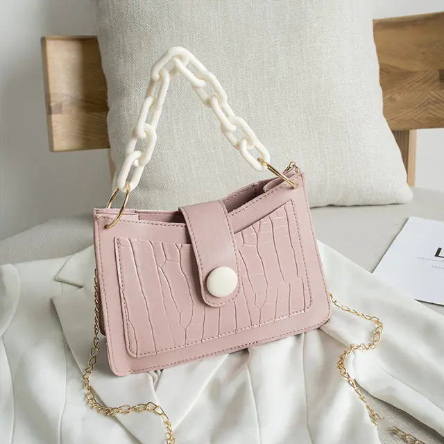 Women's Stone Pattern Underarm Shoulder Messenger Bags