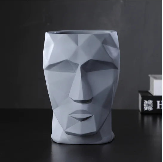 Nordic Modern Creative Face Vase Ceramic Decoration