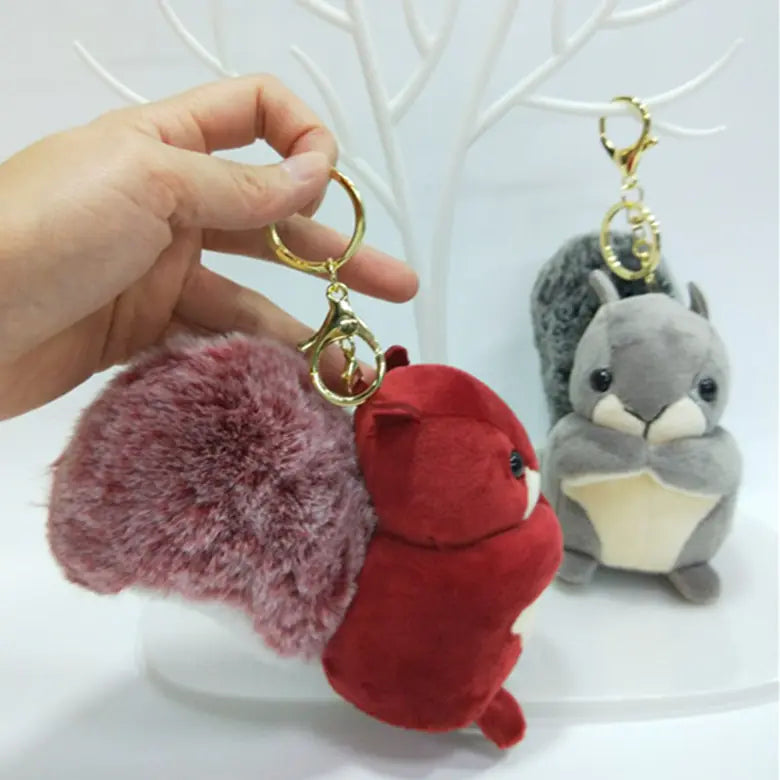 Fashionable Squirrel Keychain Pendant for Bags & Gifts
