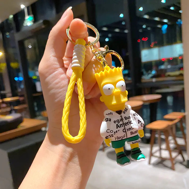 The Simpsons Anime Keychain Cartoon Pendant for Bags