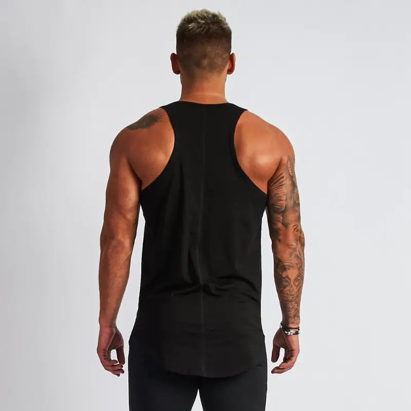 Men's Cotton Sleeveless Gym Fitness Training Vest