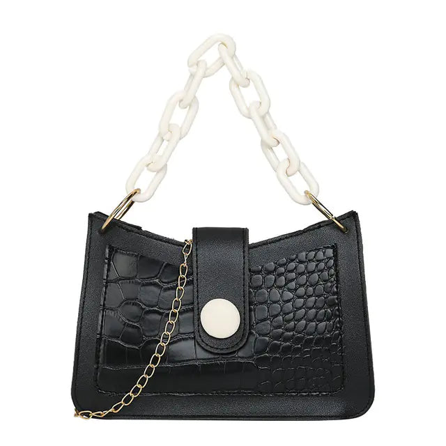 Women's Stone Pattern Underarm Shoulder Messenger Bags