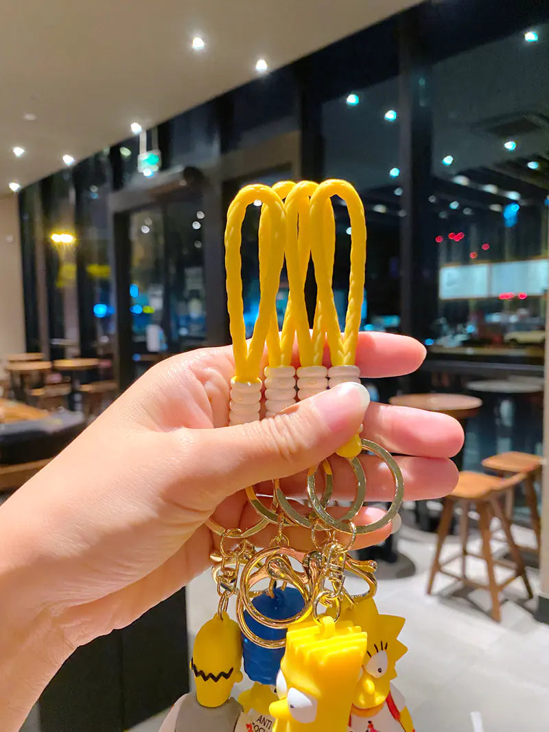 The Simpsons Anime Keychain Cartoon Pendant for Bags